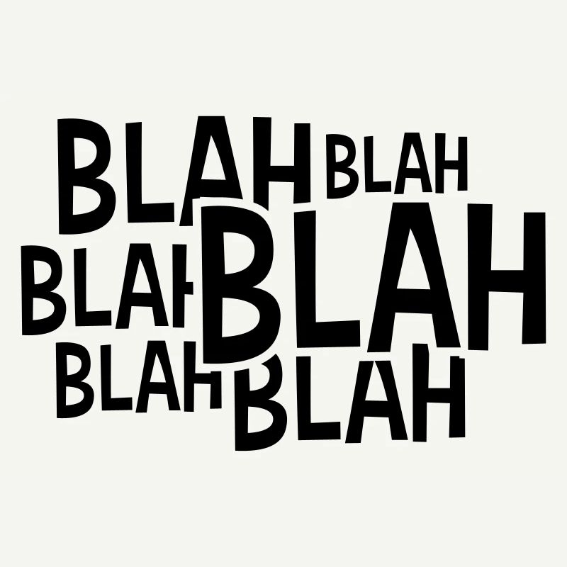 Comic Blah Spruch
