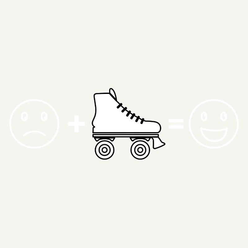 Roller Skates funny smile - Roller Skating