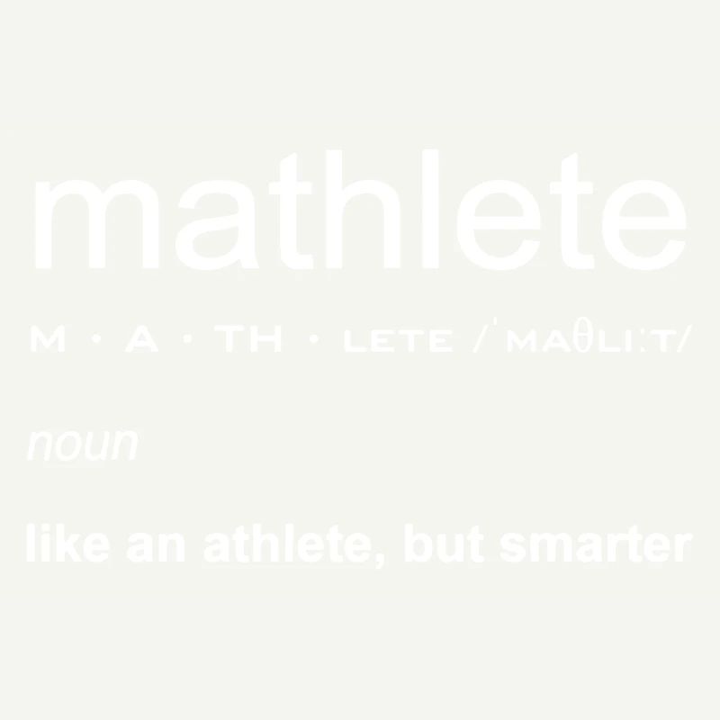 Mathlete Définition Drôle Math Nerd