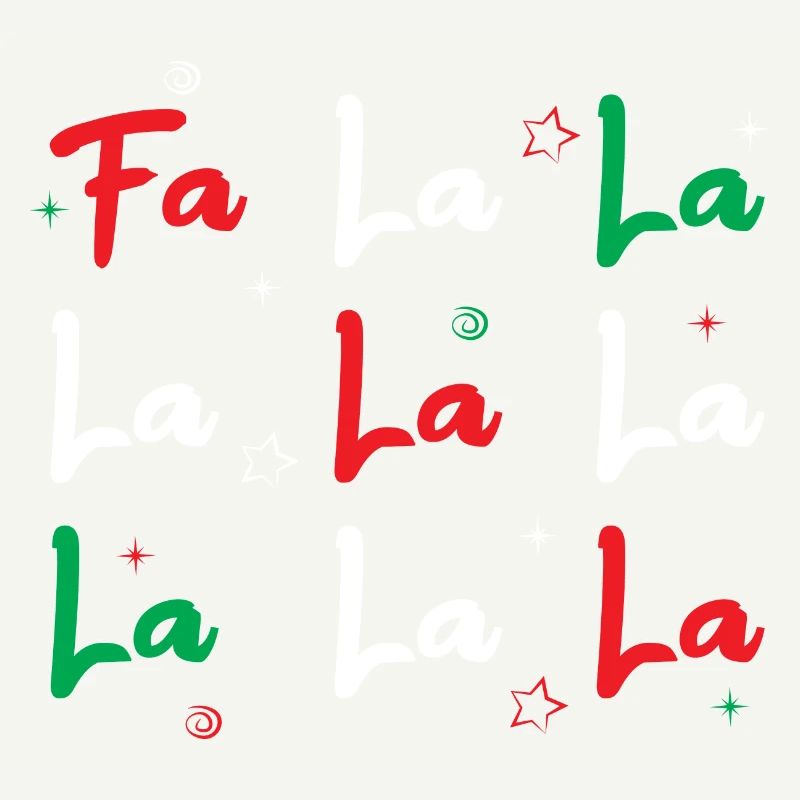 Fa la la. Christmas singer. Gift