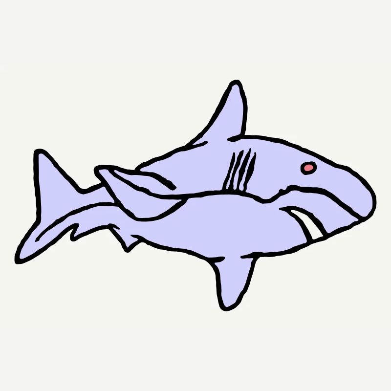 Fisch Hai Raubfisch Räuber Wasser Graffiti Ozean