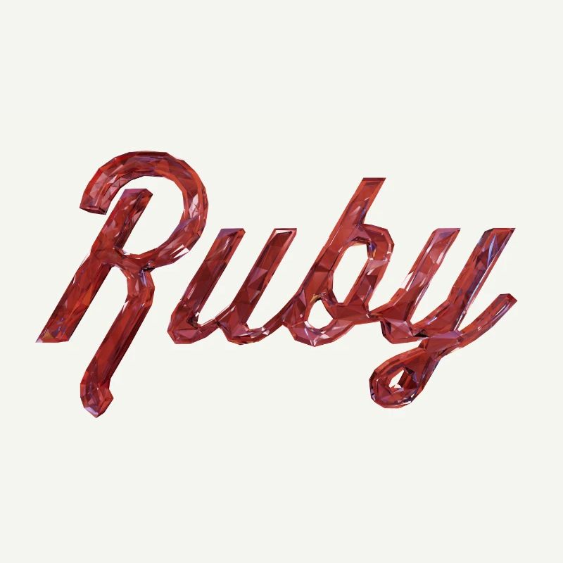 Texte stylisé Ruby