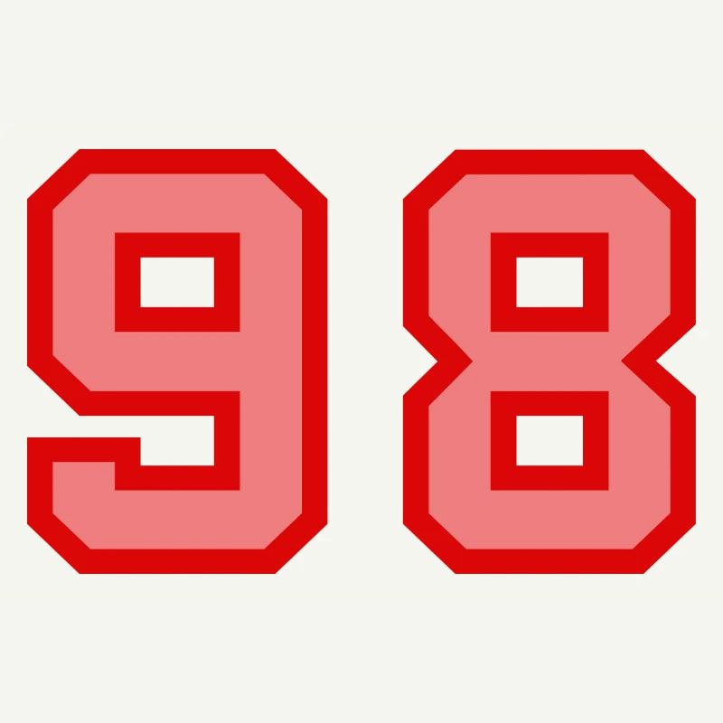 Cool Retro Retrostyle Numéro de maillot numéro de dos