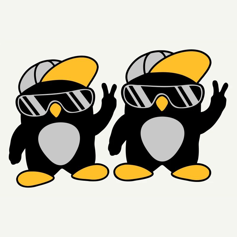2 friends cool penguins