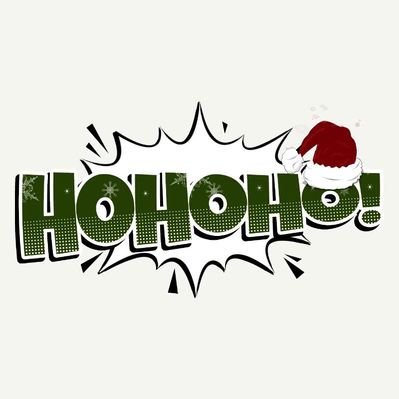 HoHoHo! Style bande dessinée Bubble Graffiti Lettrage