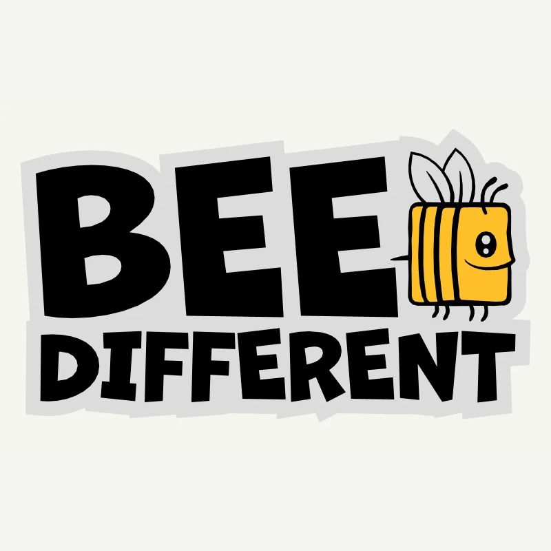 bee different Spruch Zitat