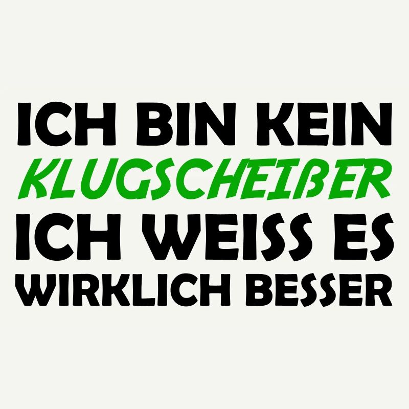 Bin kein klugscheißer