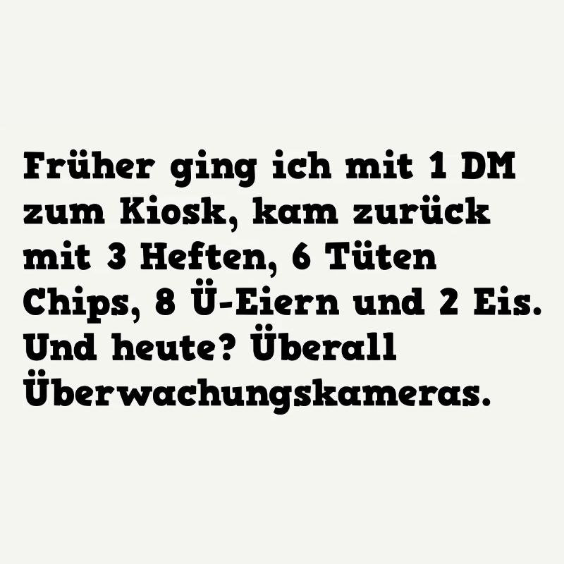 Kiosk: Früher vs Heute, Witz