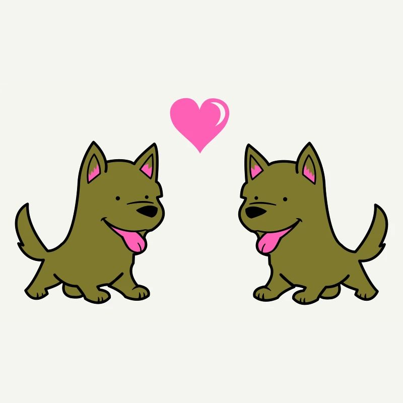 hund comic liebe
