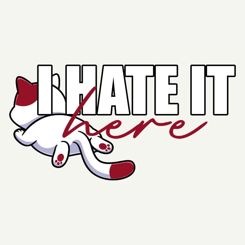 I hate it here - cat