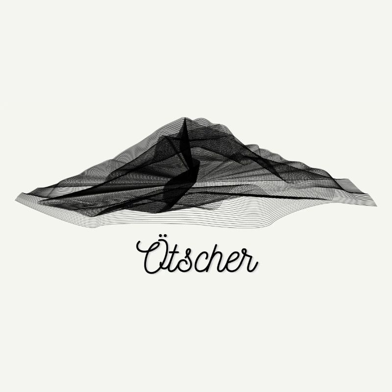 Ötscher Berg - Shirt Design mit Schrift