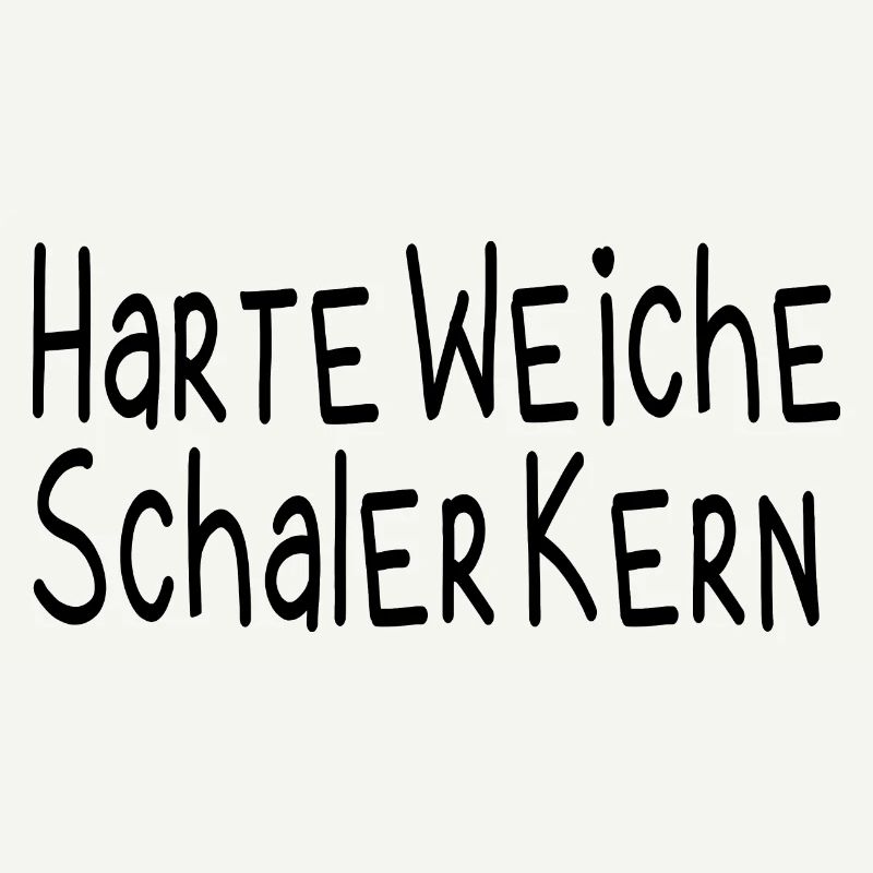 Harte Weiche Schaler Kern