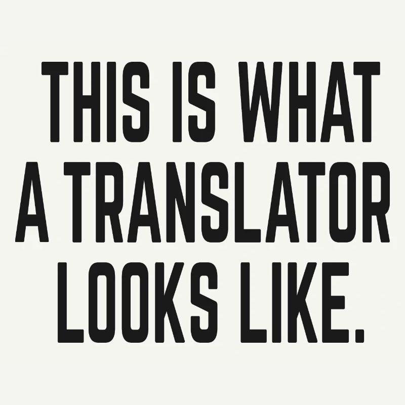 This is What a Translator Looks Like - Übersetzer
