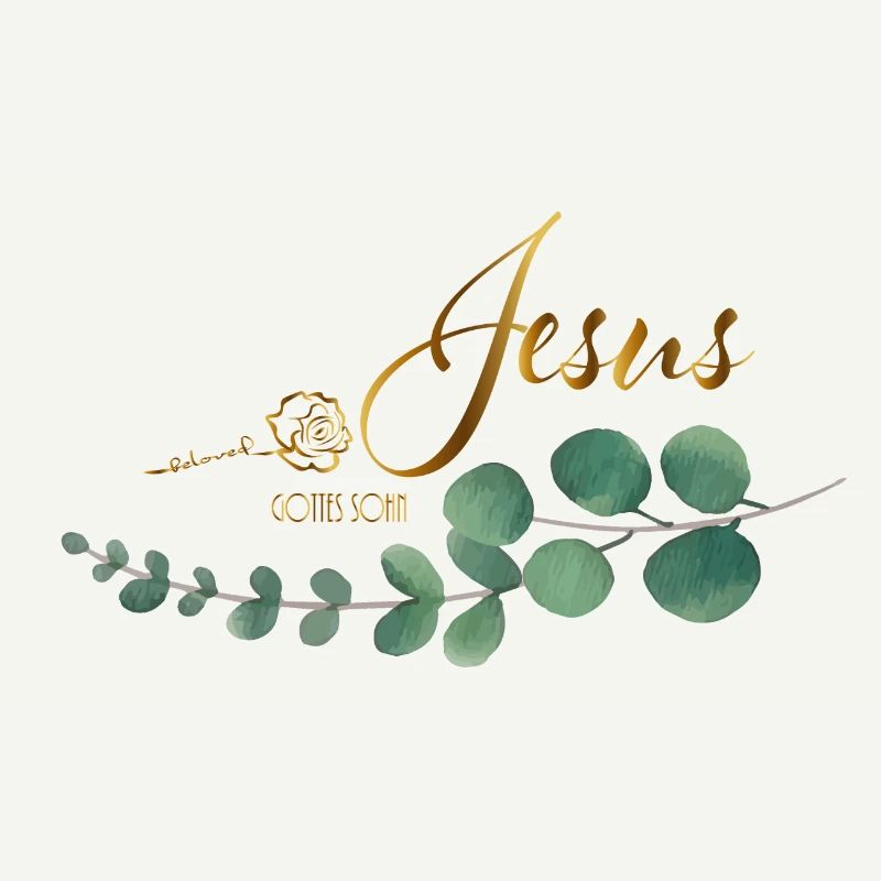 beloved écrit avec Rose Eucalyptus Jésus