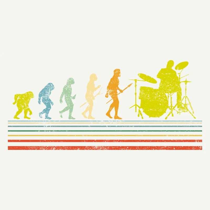Schlagzeuger Evolution Schlagzeug