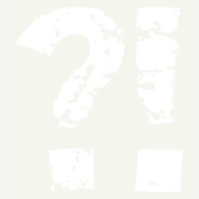 Question mark exclamation mark comic style.
