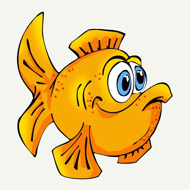 Fisch Goldfisch comic Cartoon