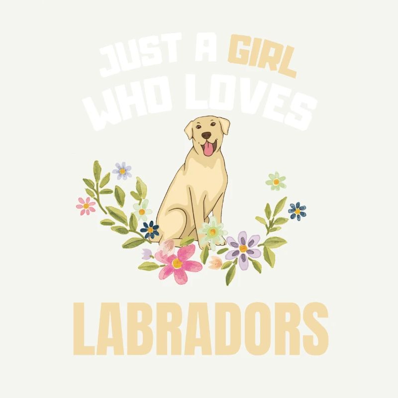 Hundebesitzer Mädchen Blumen Hunde Labrador