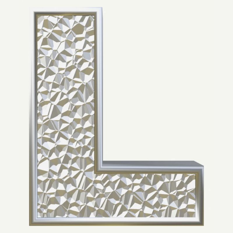 L, letter, initial, monogram,