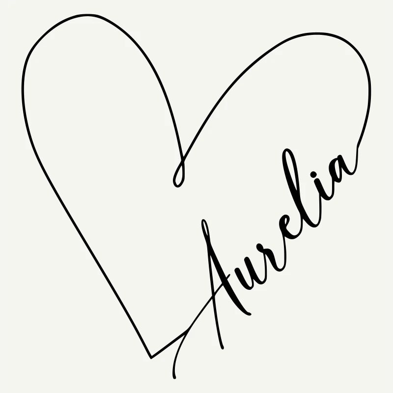 Aurelia Name Heart Line