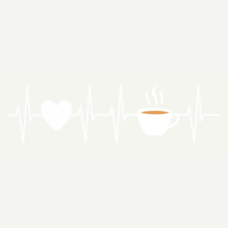 Herzschlag Kaffeeliebe - Kaffee Geschenk