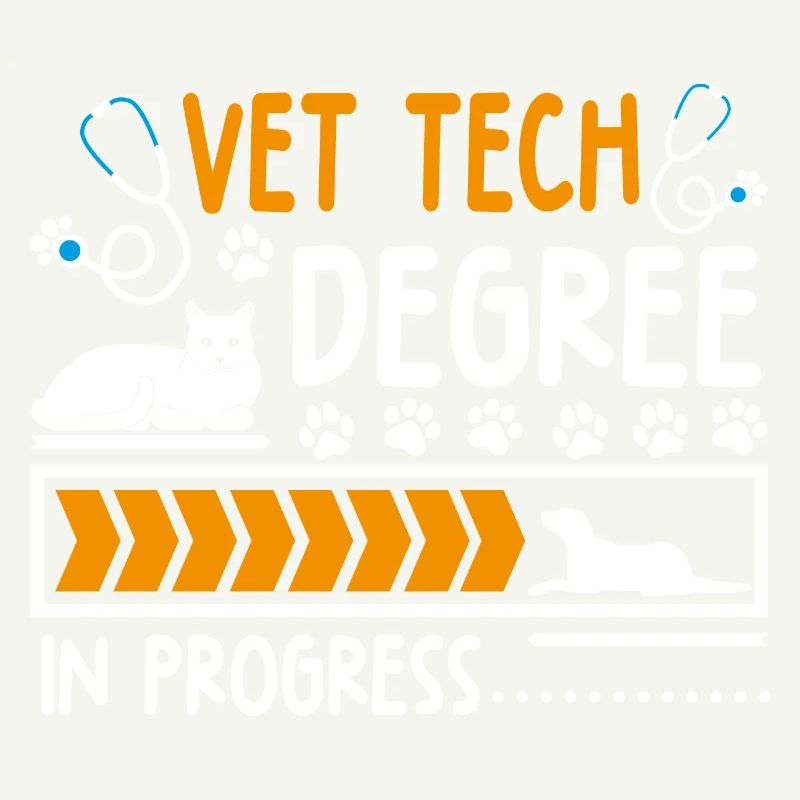 Vet Tech Degree In Progress Funny Veterinary