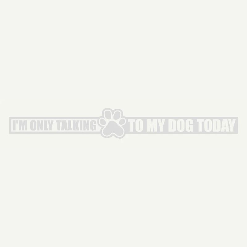 only talking to dog