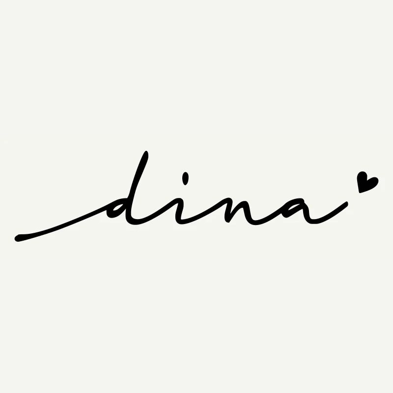 Dina Cursive Name