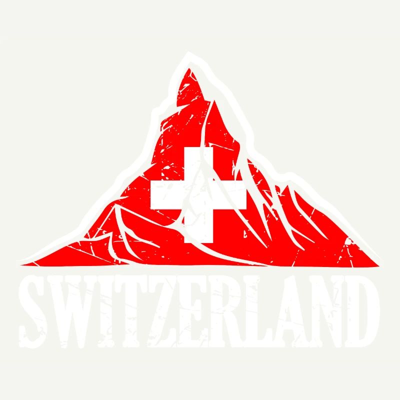 Suisse Cervin - Drapeau suisse