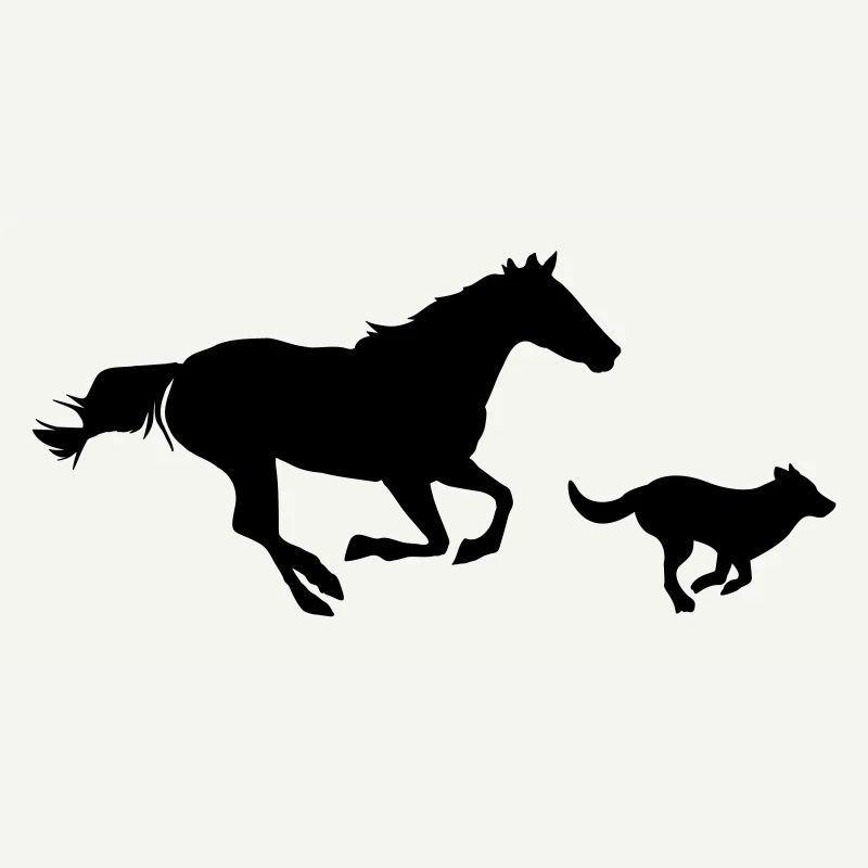 Pferd und Hund