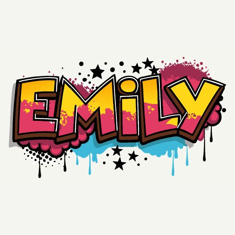 Emily Graffiti Cooler Name Vorname