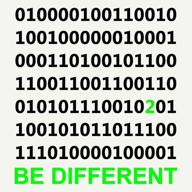 Être différent - Binaire - Numérique