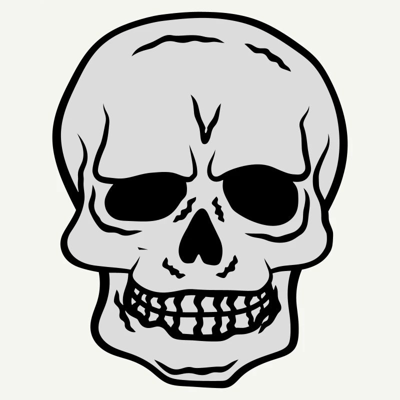 Horror Halloween Totenkopf Design