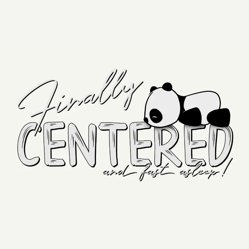 Finally Centered Nap Zen Yoga Panda