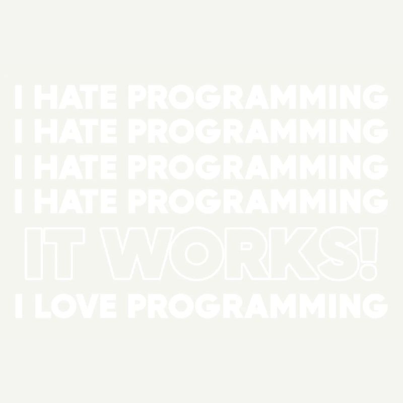 Ich hasse Programmierung Programmierer Geschenk
