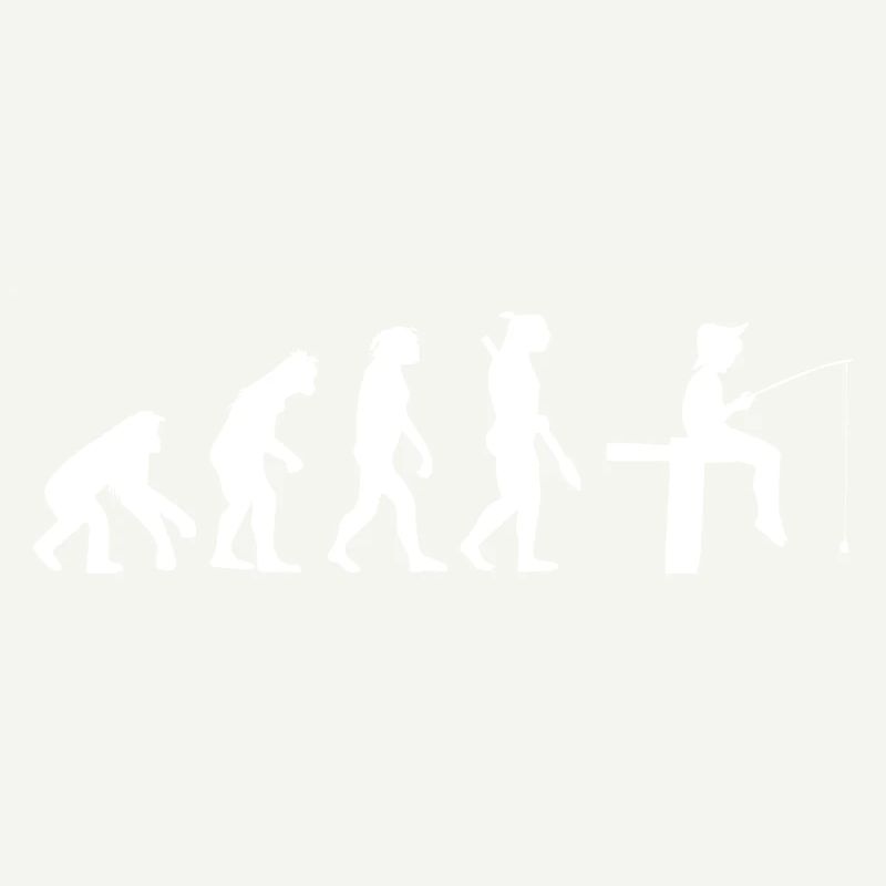 Angeln Kind Evolution Geschenk