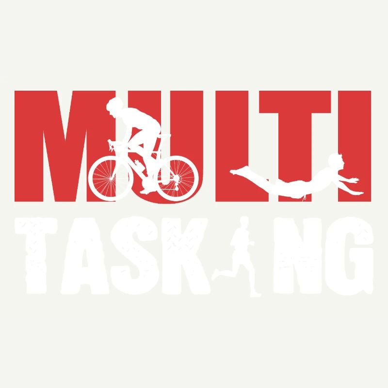 Multitasking Radfahrer Gift