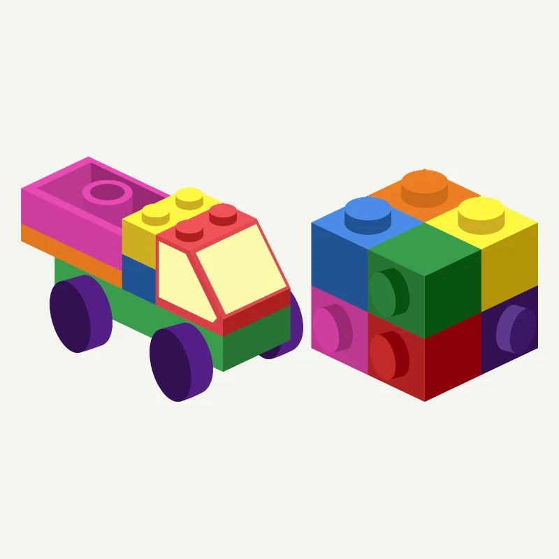 Master Builder Brick master Block Cub Car Toys Papa