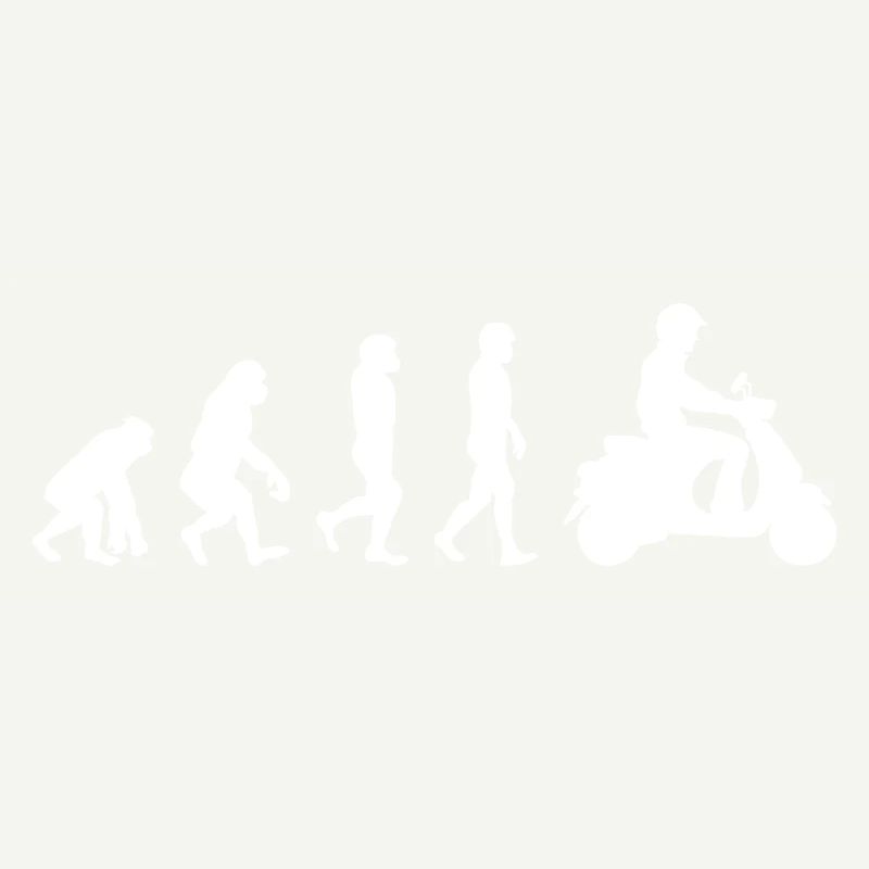 Roller Fahrer Scootering Motorrad Moped Evolution