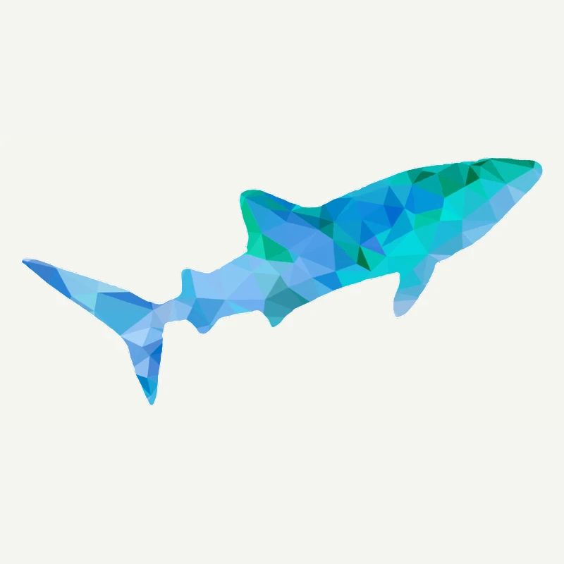 Whale shark blue green