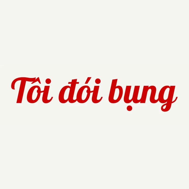Ich bin hungrig - Vietnamesisch rot