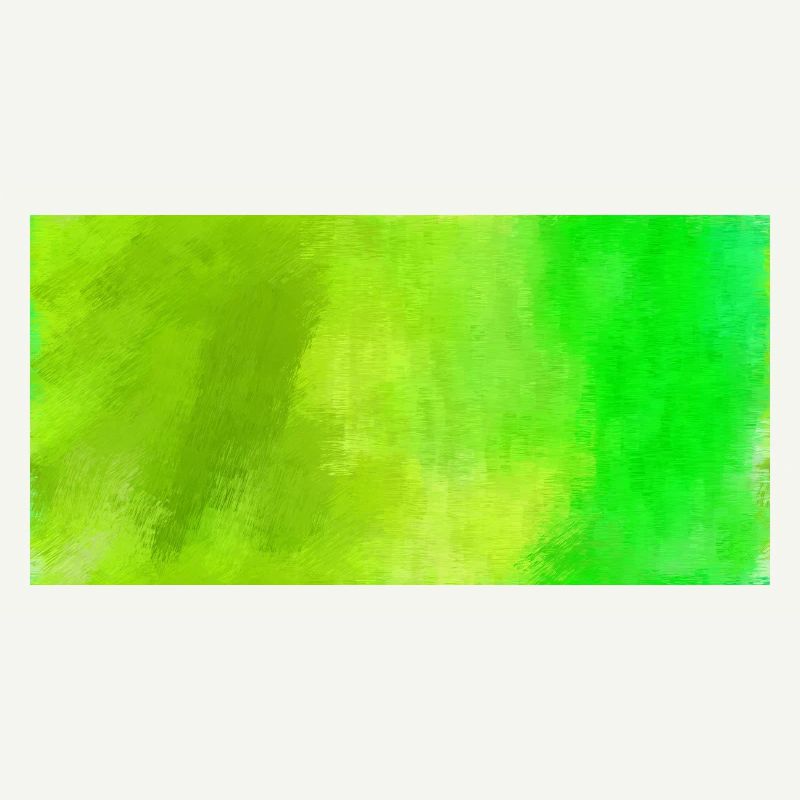 oeuvre abstraite peint en vert en vert