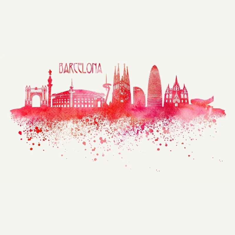 Skyline Barcelona Spanien