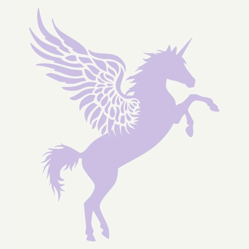 Licorne avec des ailes