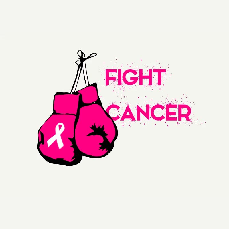 Fight Cancer Glove Pink Pink Bow