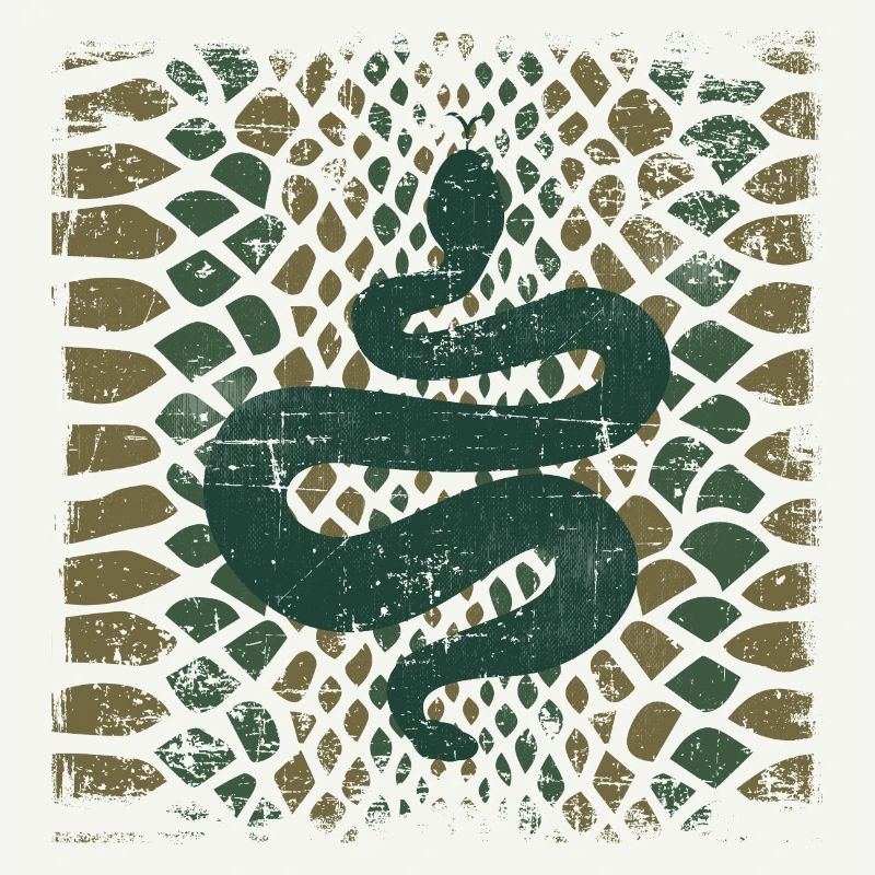 Snake Pattern Vintage Corn Snake Animal Gift