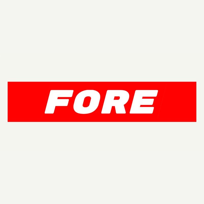 FORE Golf Achtung - Golf Golfer Golfen