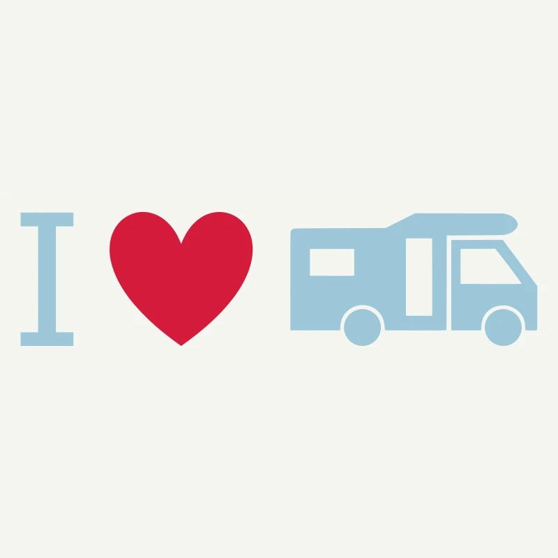 ★ Designfarben änderbar ★ Ich liebe Wohnmobile