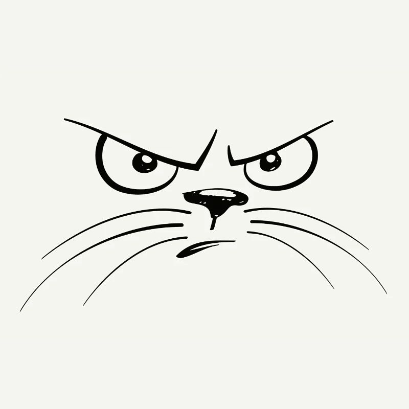 Chat grincheux