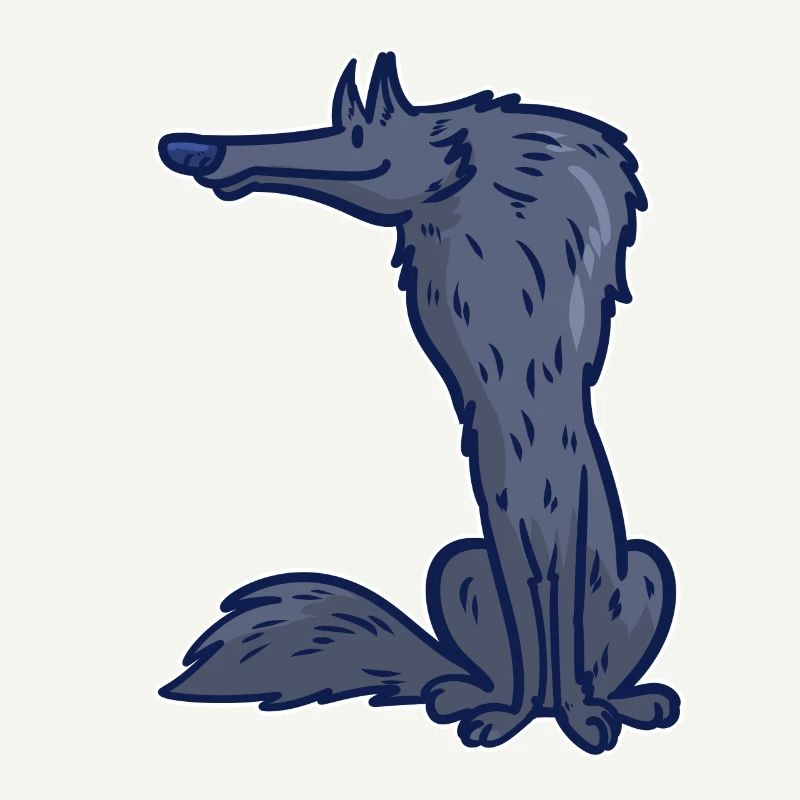 Wolf Cartoon Comic Pack Prey Idée Cadeau Sauvage